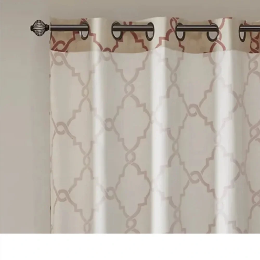 Madison Park Saratoga 84-Inch Grommet Top Window SET Curtain